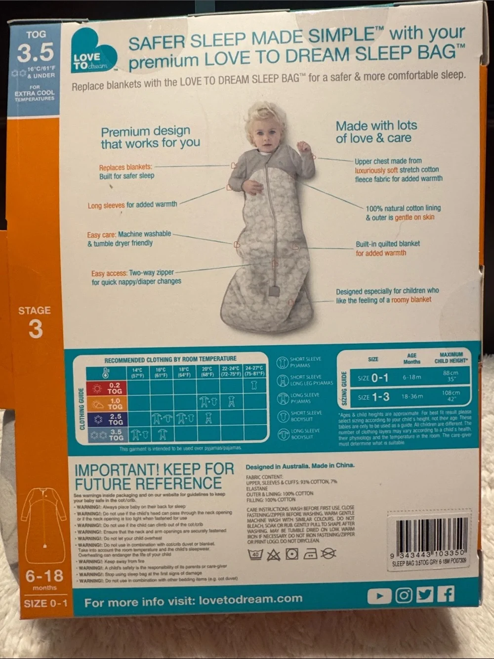 Love to Dream Sleep Bag